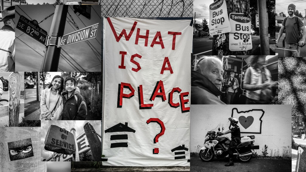 Image of a banner in the Jade-Midway bus rapid transit project